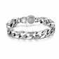 Vintage Silver Plated Rotatable Six Character Mantra for Men Wide Band Spinning Buddhist Jewelry