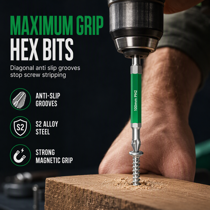 📢 50% OFF!🔥✨Magnetic Phillips Bit Set – Anti-Slip Grip & Impact Resistance for DIY & Repairs