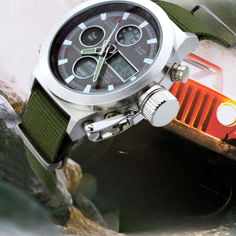 ✨⌚Vintage Dual-Display Waterproof Mechanical Watch