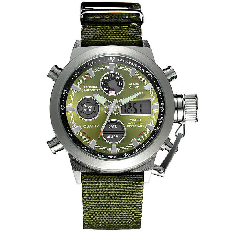 ✨⌚Vintage Dual-Display Waterproof Mechanical Watch
