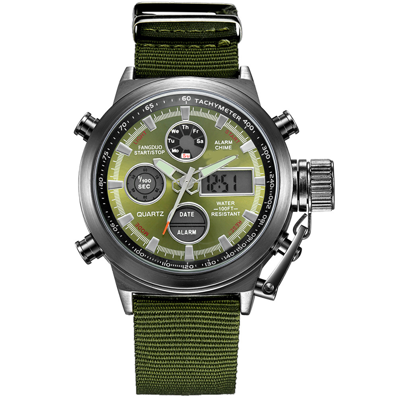 ✨⌚Vintage Dual-Display Waterproof Mechanical Watch