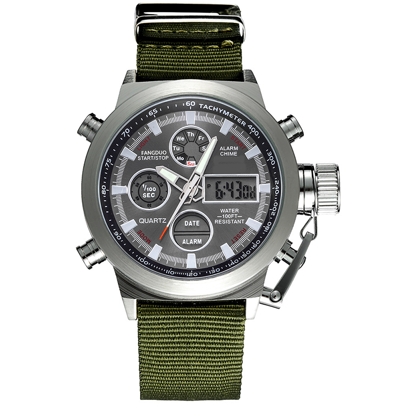 ✨⌚Vintage Dual-Display Waterproof Mechanical Watch