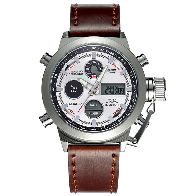✨⌚Vintage Dual-Display Waterproof Mechanical Watch