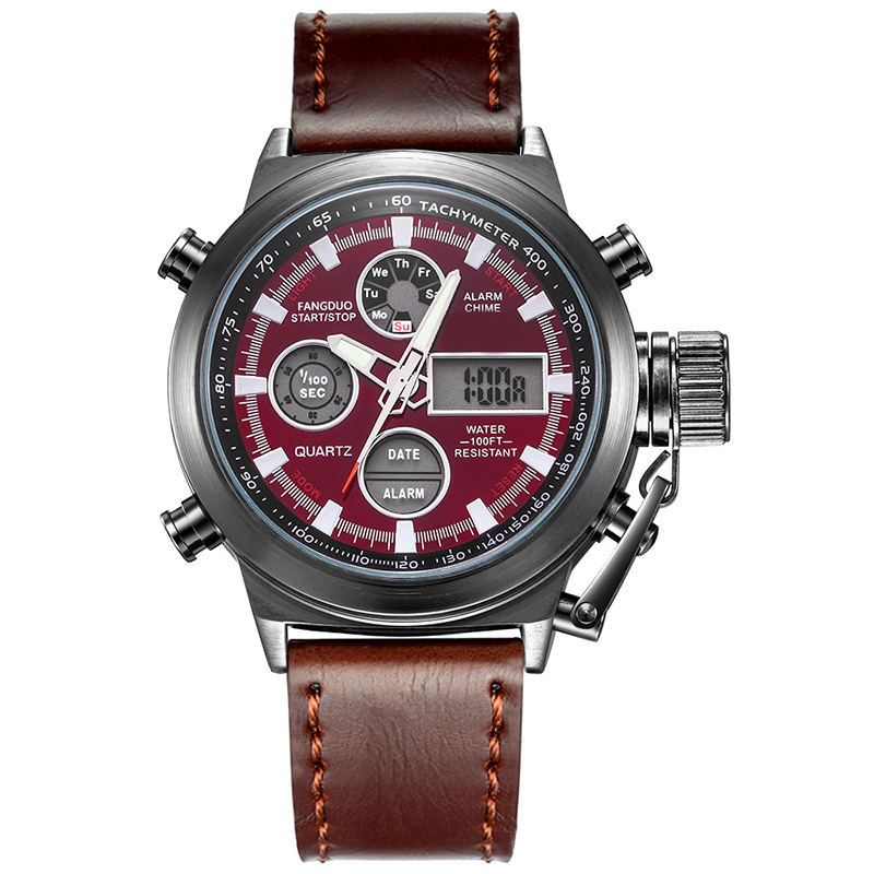 ✨⌚Vintage Dual-Display Waterproof Mechanical Watch