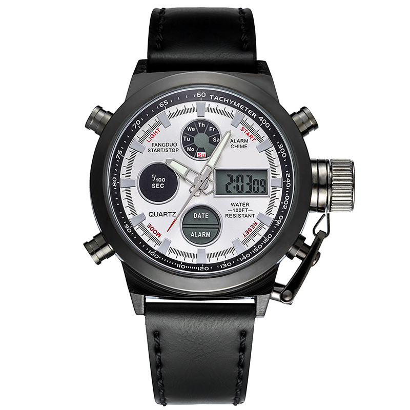 ✨⌚Vintage Dual-Display Waterproof Mechanical Watch