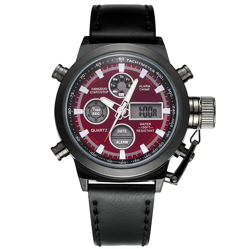 ✨⌚Vintage Dual-Display Waterproof Mechanical Watch