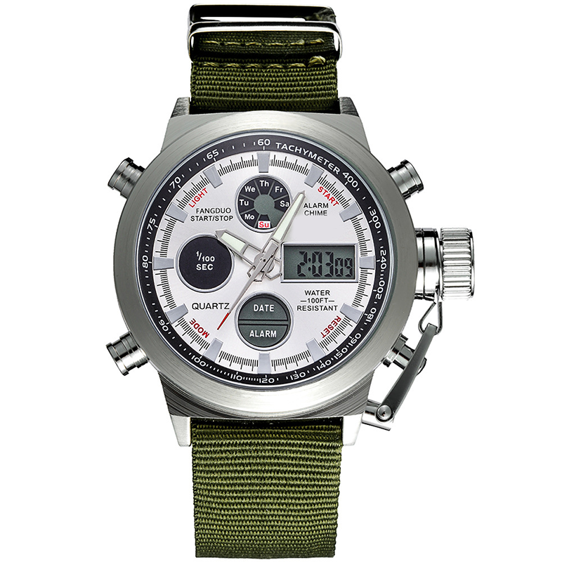 ✨⌚Vintage Dual-Display Waterproof Mechanical Watch