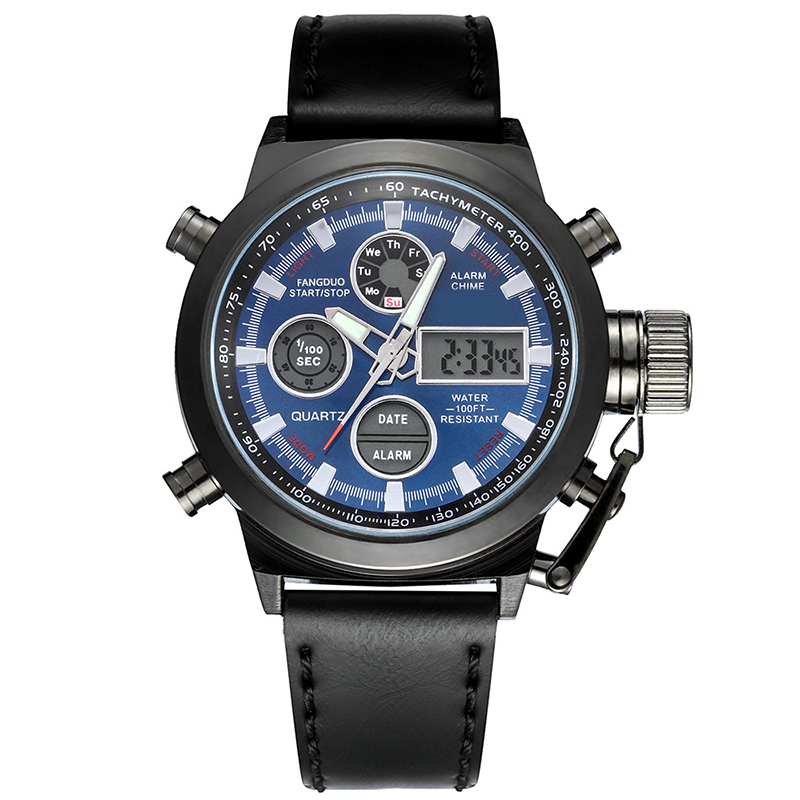 ✨⌚Vintage Dual-Display Waterproof Mechanical Watch