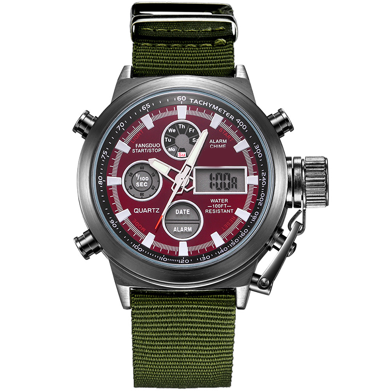 ✨⌚Vintage Dual-Display Waterproof Mechanical Watch