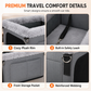 🐶🚗 Secure Travel Pet Bed – 50% OFF! Heavy-duty metal frame, waterproof Oxford fabric, safety leash – protects your dog & seats. 🛡️