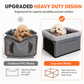 🐶🚗 Secure Travel Pet Bed – 50% OFF! Heavy-duty metal frame, waterproof Oxford fabric, safety leash – protects your dog & seats. 🛡️