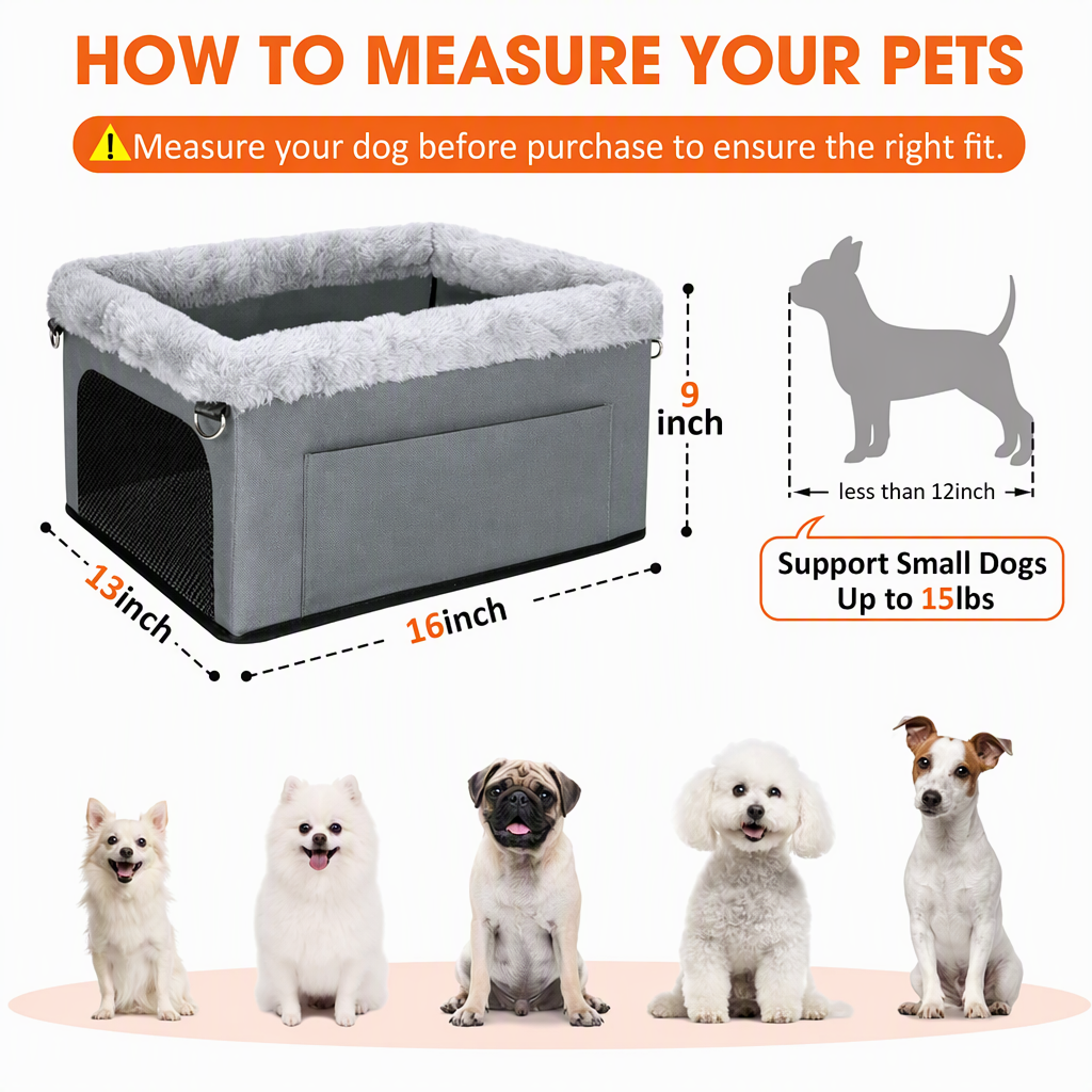 🐶🚗 Secure Travel Pet Bed – 50% OFF! Heavy-duty metal frame, waterproof Oxford fabric, safety leash – protects your dog & seats. 🛡️