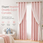 ✨ Double-Layer Curtains – Elegant Sheer Overlay & Light-Blocking Fabric for Cozy Bedrooms ❤️⭐