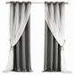 ✨ Double-Layer Curtains – Elegant Sheer Overlay & Light-Blocking Fabric for Cozy Bedrooms ❤️⭐