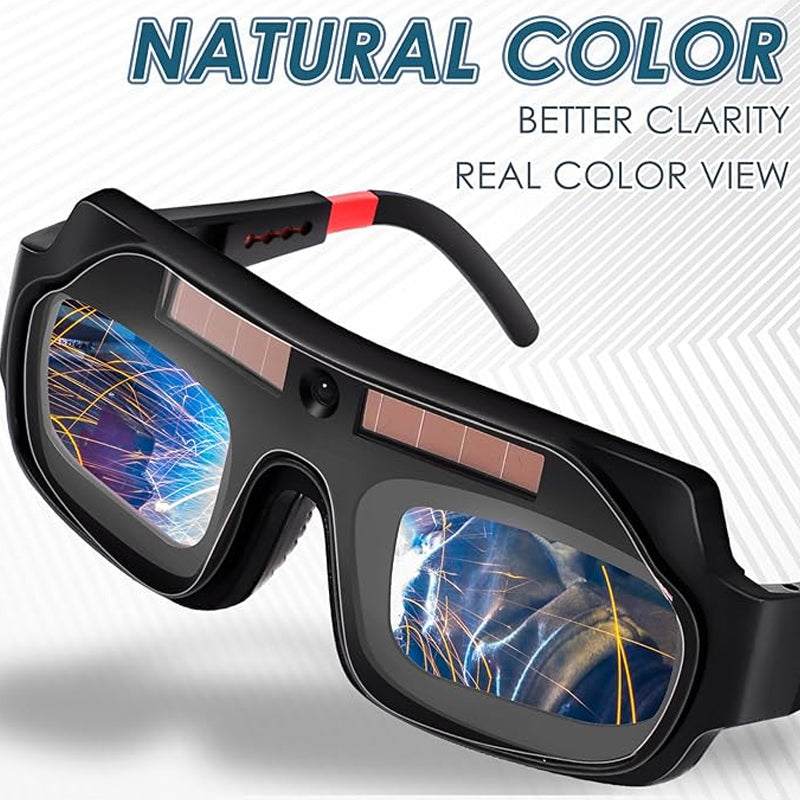 Solar-Powered Auto-Light-Changing Welding Glasses