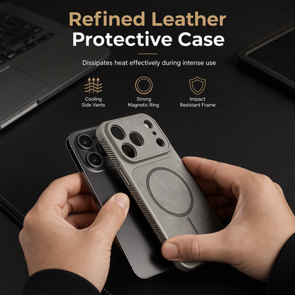Shockproof Magnetic Faux Leather Phone Case