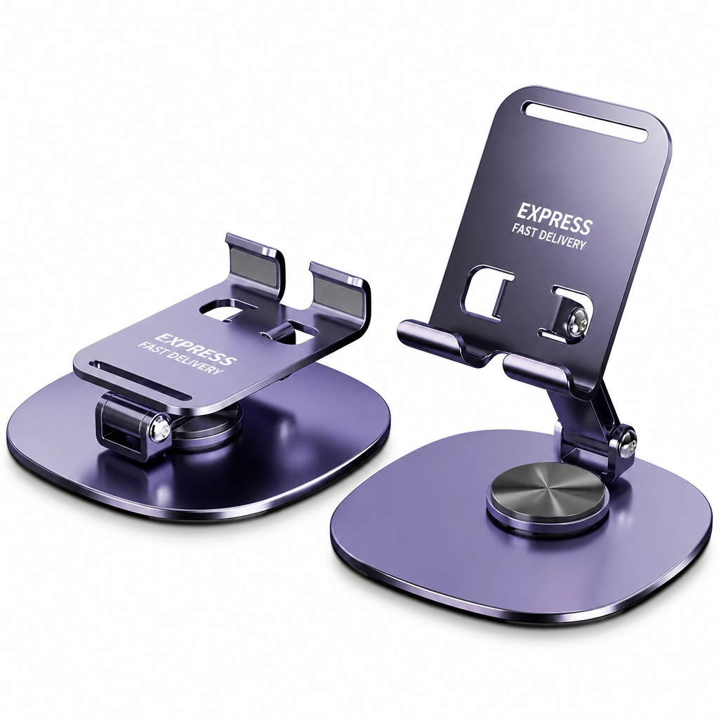 📢📢 50% OFF✨Premium All-Metal Phone Stand – 360° Rotating Desktop Holder