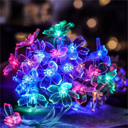 ⏳Limited-time 50% off⏰Waterproof Cherry Bllossom LED Fairy String Lights – Outdoor Garden, Lawn & Patio Decor🌸💡