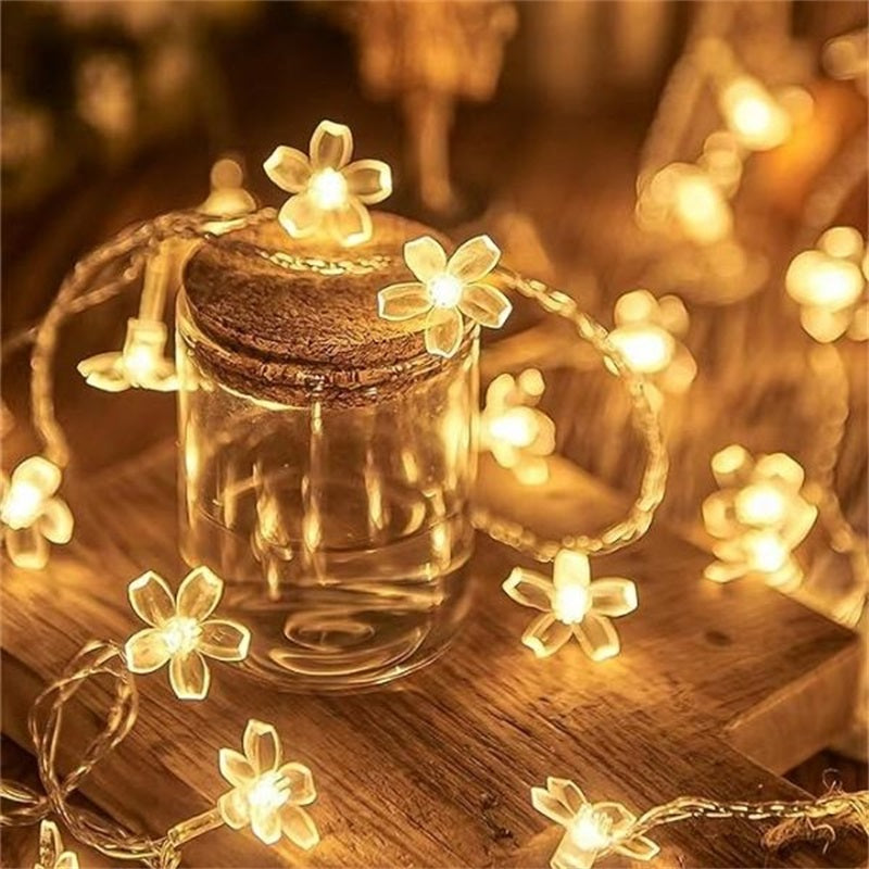 ⏳Limited-time 50% off⏰Waterproof Cherry Bllossom LED Fairy String Lights – Outdoor Garden, Lawn & Patio Decor🌸💡
