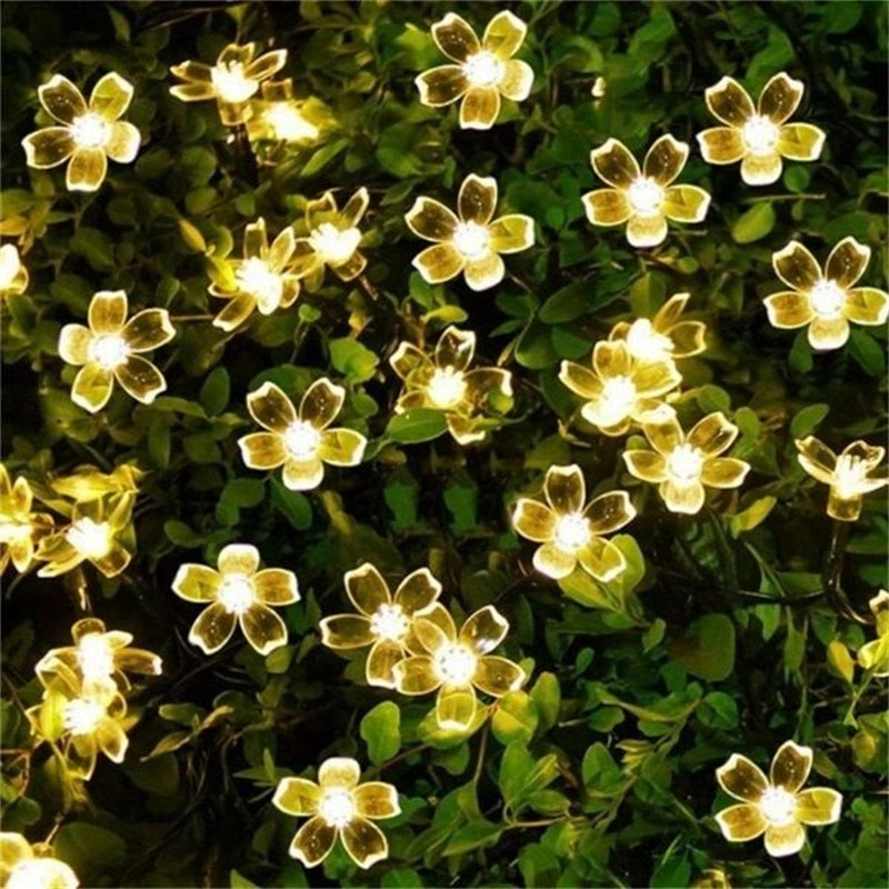 ⏳Limited-time 50% off⏰Waterproof Cherry Bllossom LED Fairy String Lights – Outdoor Garden, Lawn & Patio Decor🌸💡