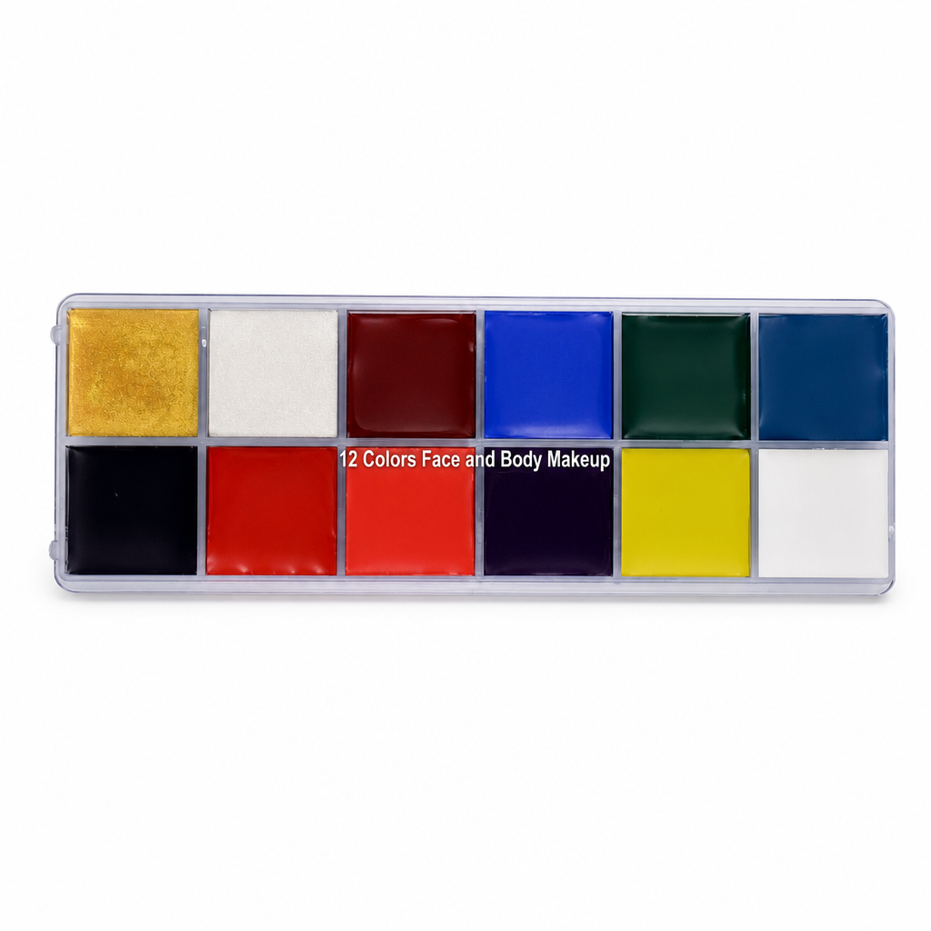 Face and Body Oil Palette for Kids and Adults Theatrical Chinese Opera Makeup and Festival Party Body Painting Pigment Kit