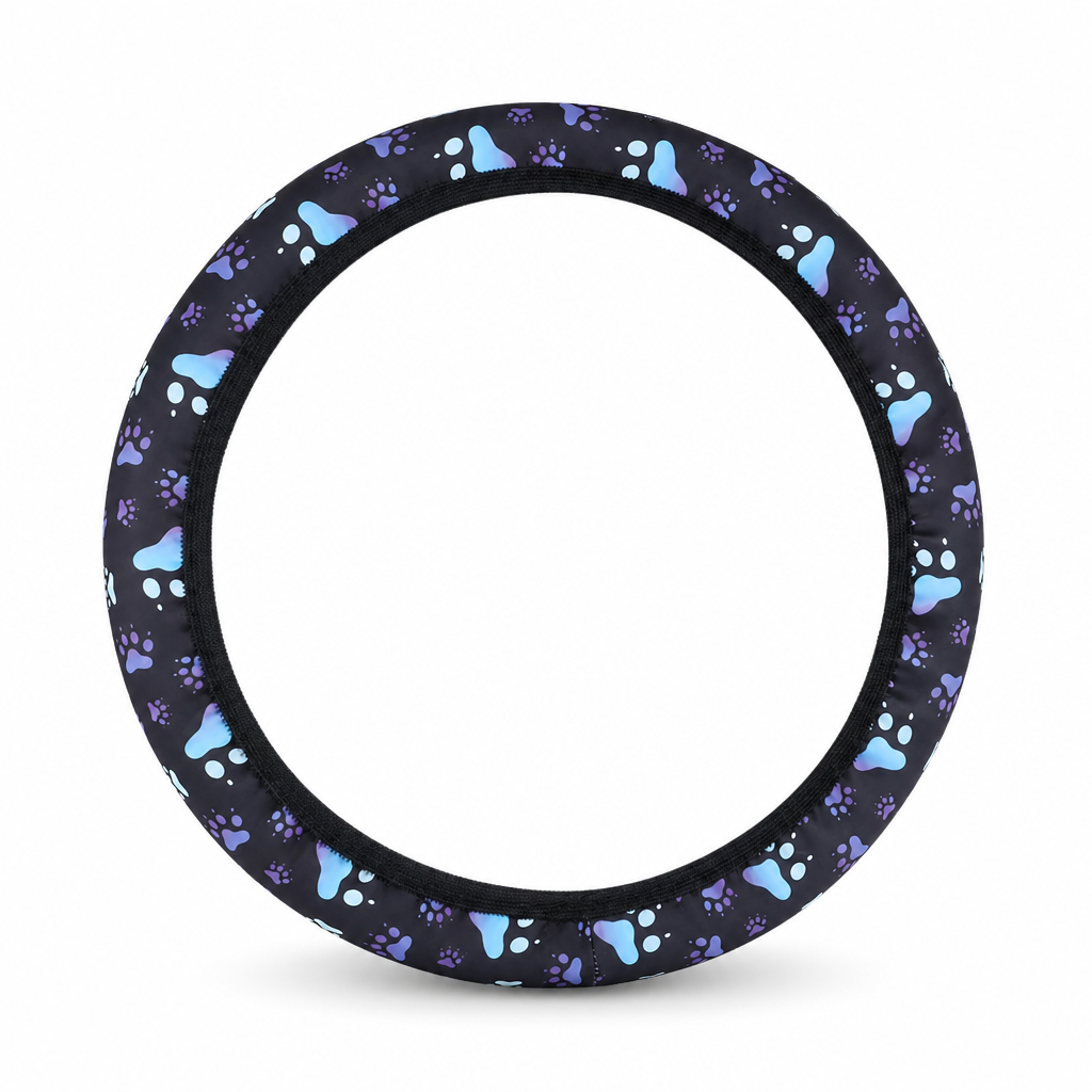 🚗 LIMITED-TIME 50% OFF! ✨ Ringless Silk Steering Wheel Cover – Breathable, Printed, All-Season ❄️