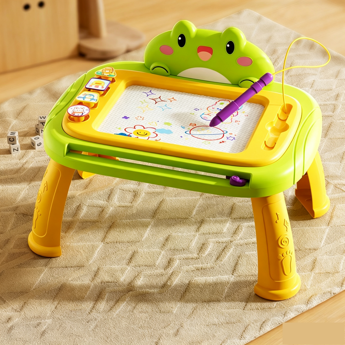 🎨 50% Off Now ✨ Kids Magnetic Drawing Board — Pen & 4 Stamps Included 📢