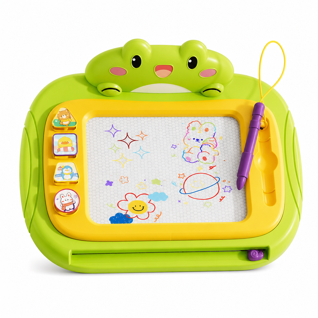 🎨 50% Off Now ✨ Kids Magnetic Drawing Board — Pen & 4 Stamps Included 📢