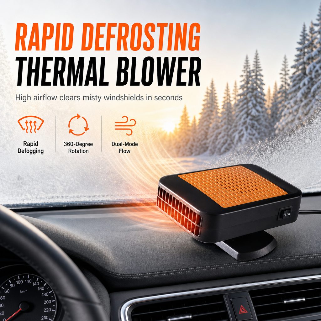 ⏳Time-Limited Special⏰ Rotatable 12V Car Defroster & Defogger Fan