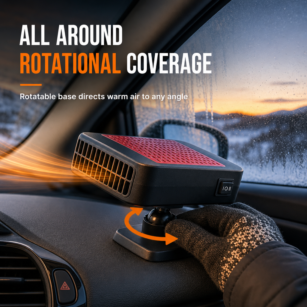 ⏳Time-Limited Special⏰ Rotatable 12V Car Defroster & Defogger Fan
