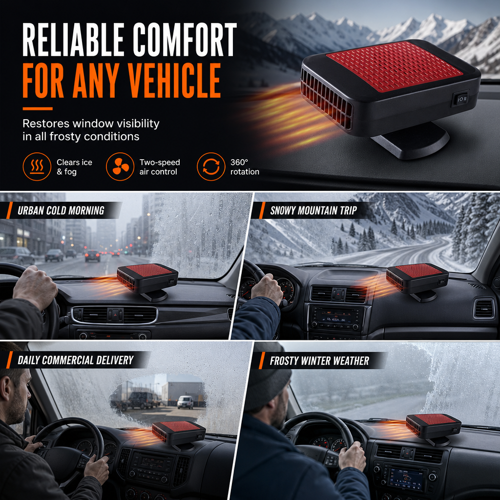 ⏳Time-Limited Special⏰ Rotatable 12V Car Defroster & Defogger Fan