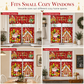 Christmas Kitchen Curtains Set