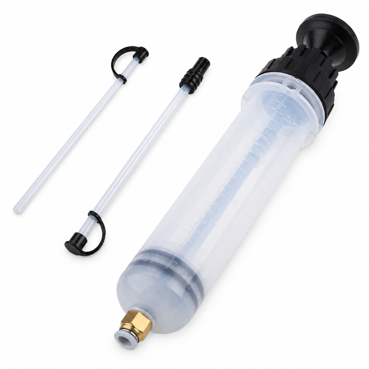 Manual Fluid Extractor and Filling Syringe Pump Automotive Hand Transfer Tool for Brake Fluid and Oil