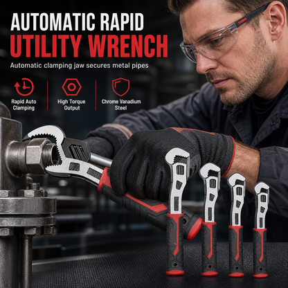 Multi Functional Locking Adjustable Wrench Quick Adjusting Universal Hand Tool