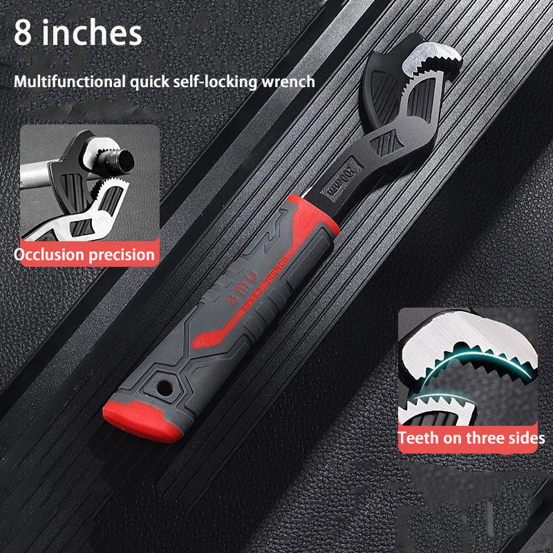 Multi Functional Locking Adjustable Wrench Quick Adjusting Universal Hand Tool