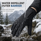 Winter Waterproof Windproof Warm Lined Outdoor Sports Gloves with Zipper for Cycling Hiking and Skiing