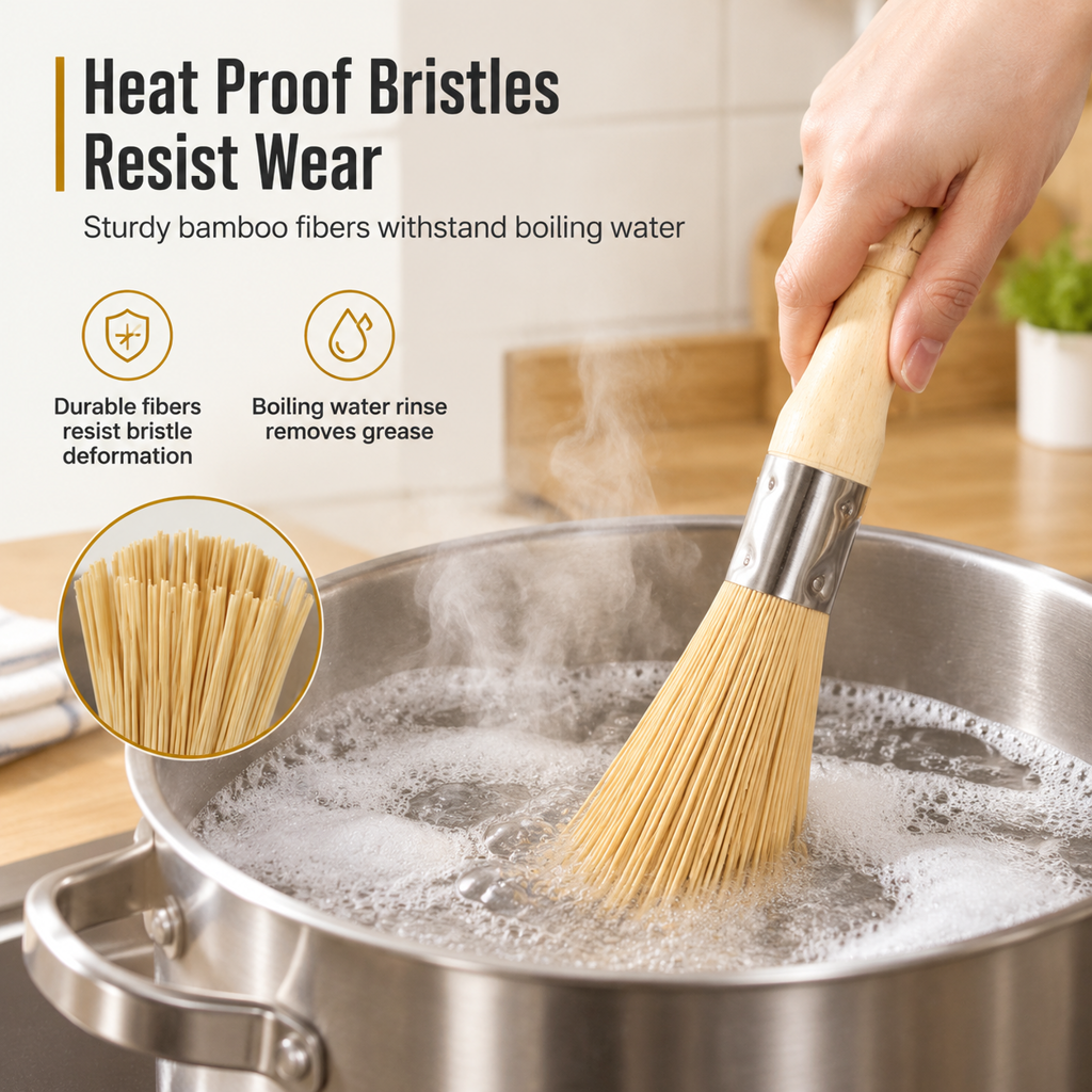 📢📢50% OFF !! ⏰Traditional Natural Bamboo Pot Cleaning Brush Kitchen Wok Whisk for Pans and Cookware