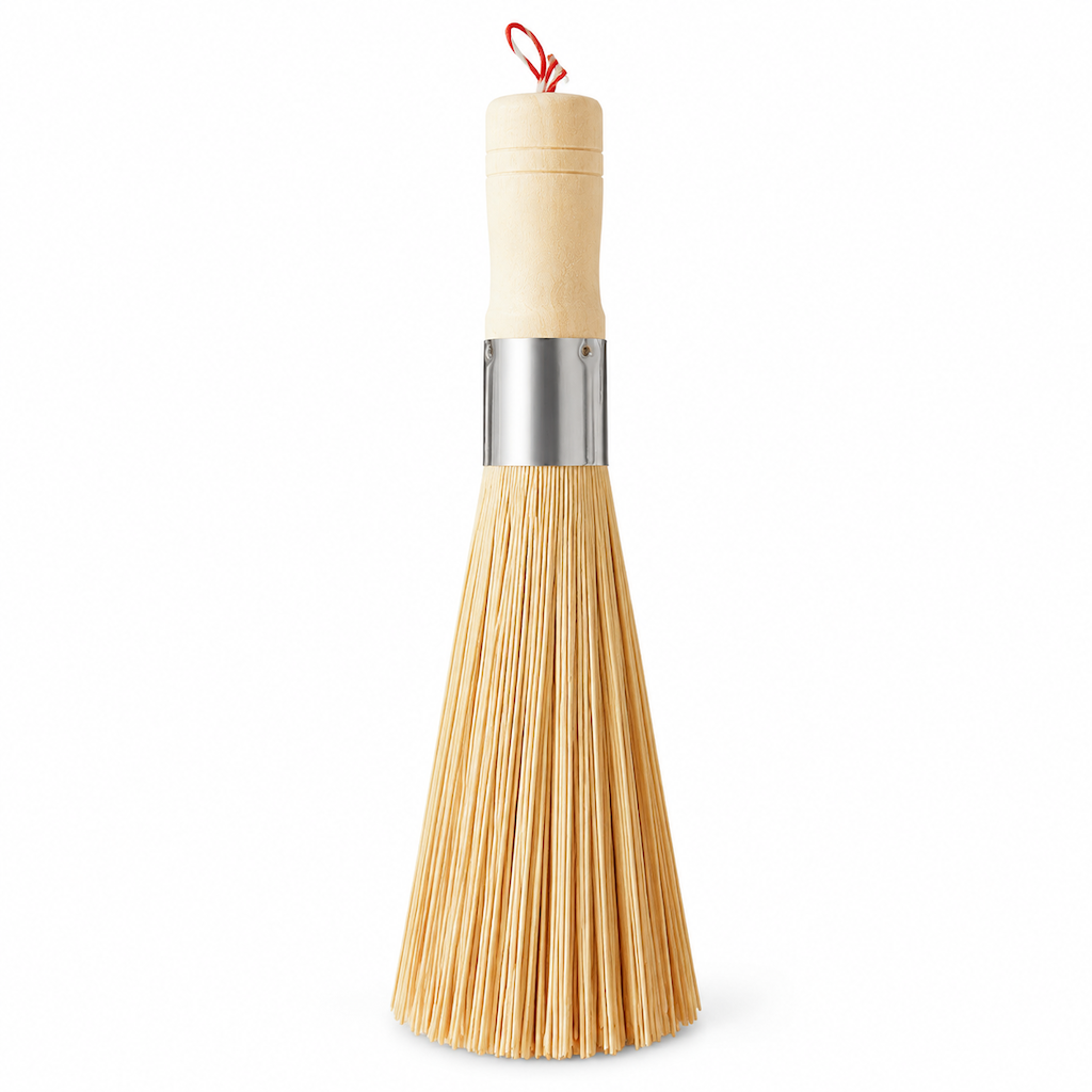📢📢50% OFF !! ⏰Traditional Natural Bamboo Pot Cleaning Brush Kitchen Wok Whisk for Pans and Cookware