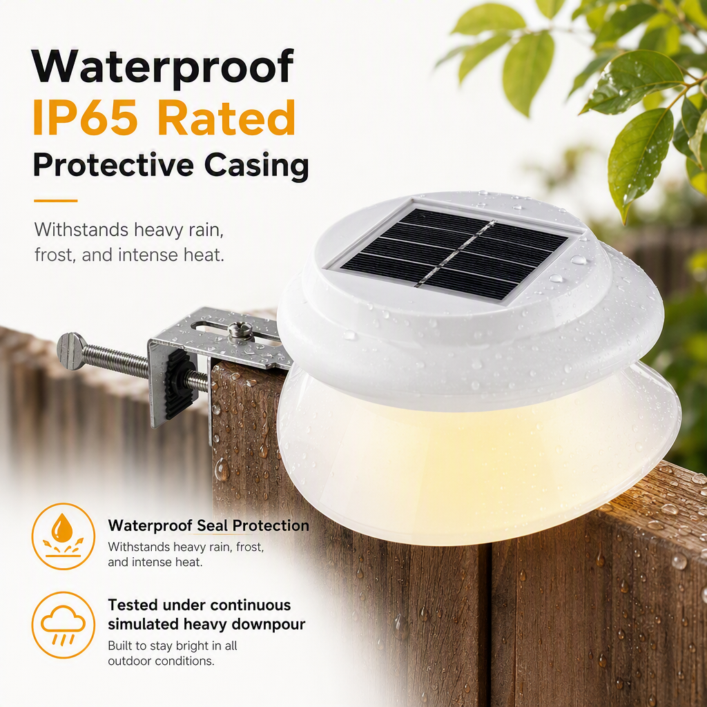 📢📢50% OFF !! ⏰Solar Wall Lights Outdoor LED Fence Decorative Lights for Garden Yard and Courtyard