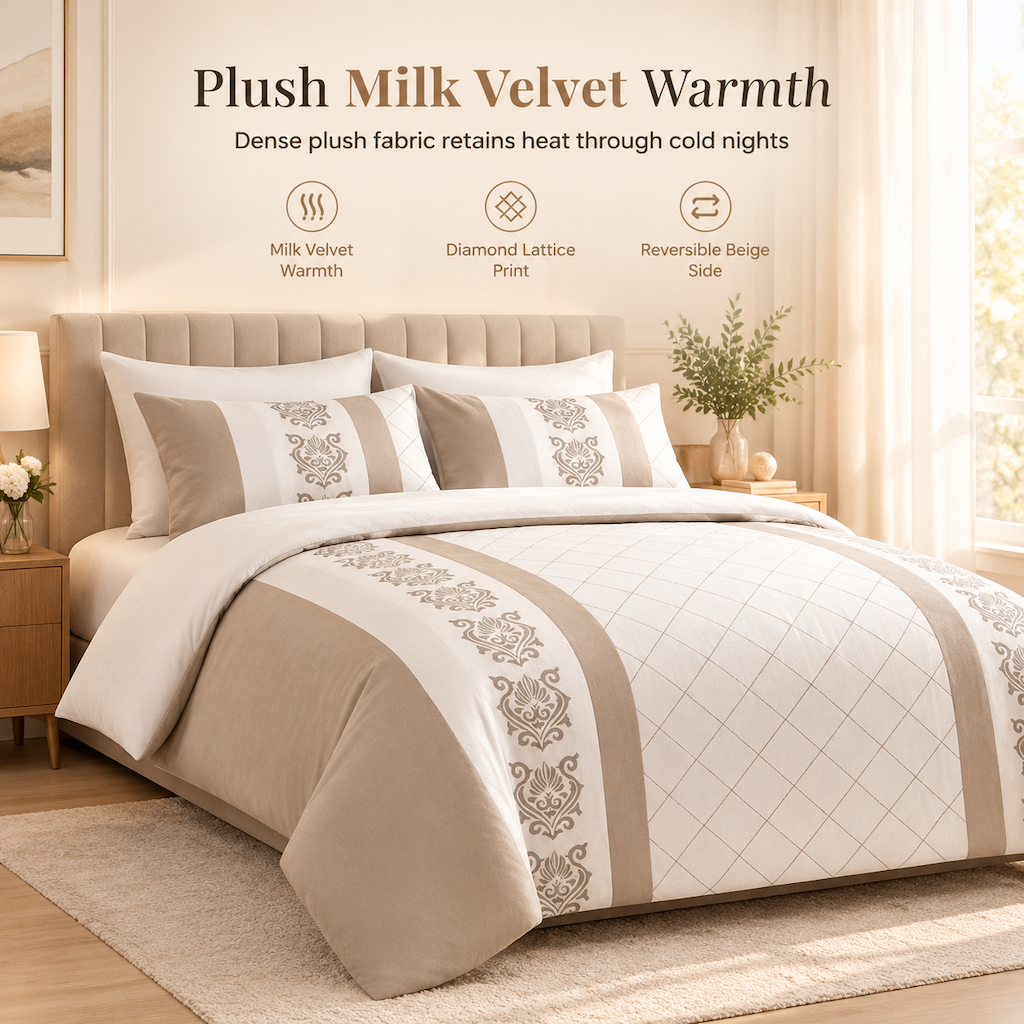 🌸50% OFF NOW!🌸🛏️ Winter Warm 3-Piece Comforter Bedding Set – Cosy Up Cold Nights With a Soft, Coordinated Bedding Refresh, Easy to Style & Simple to Care For ✨
