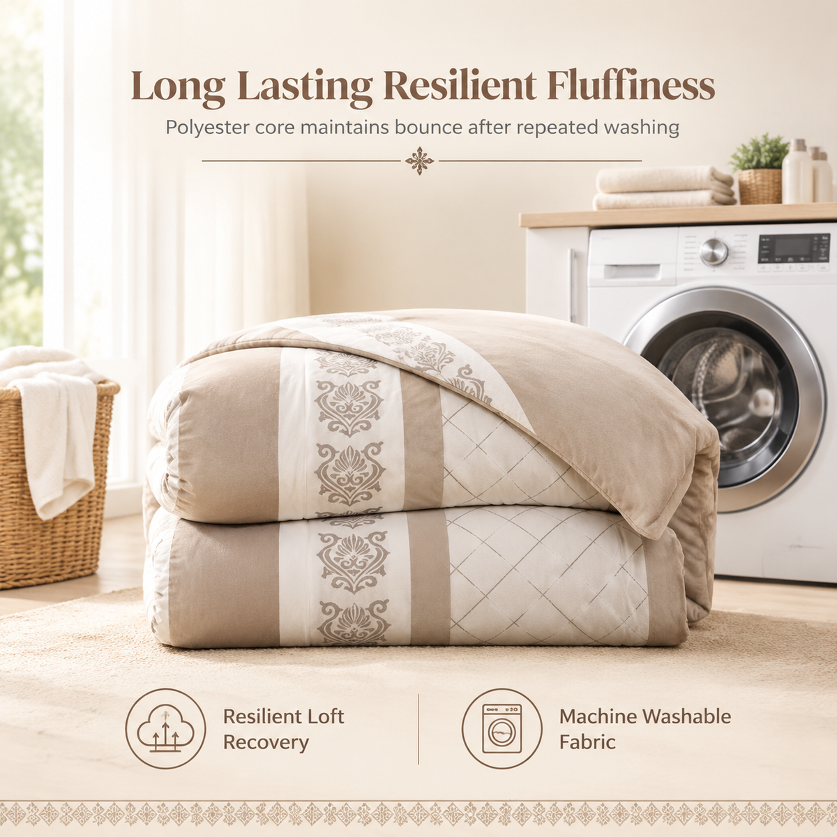 🌸50% OFF NOW!🌸🛏️ Winter Warm 3-Piece Comforter Bedding Set – Cosy Up Cold Nights With a Soft, Coordinated Bedding Refresh, Easy to Style & Simple to Care For ✨