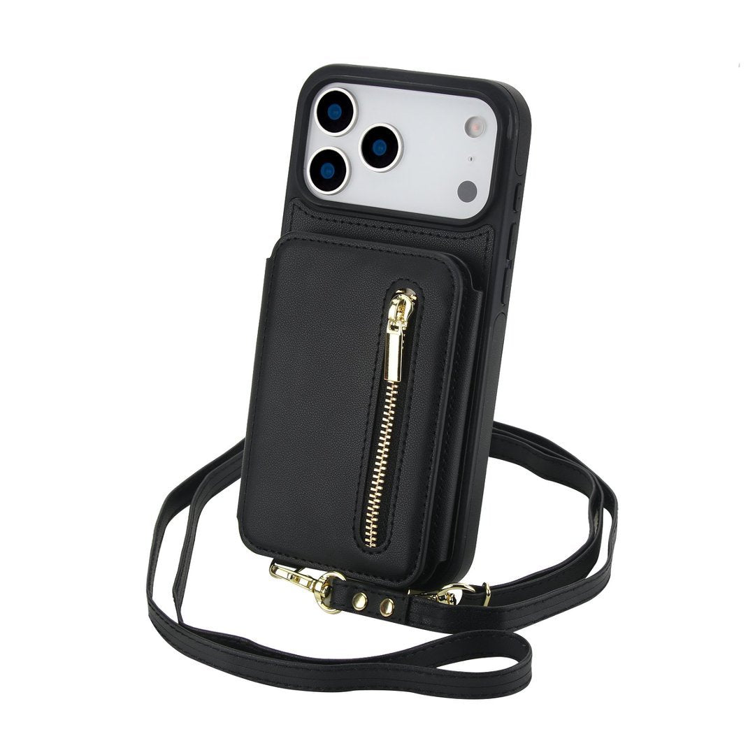 Bi-Fold Crossbody Wallet Phone Case