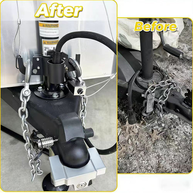 📢📢50% OFF !! ⏰Aluminum Trailer Towing Chain Organizer Mount🚠🚗