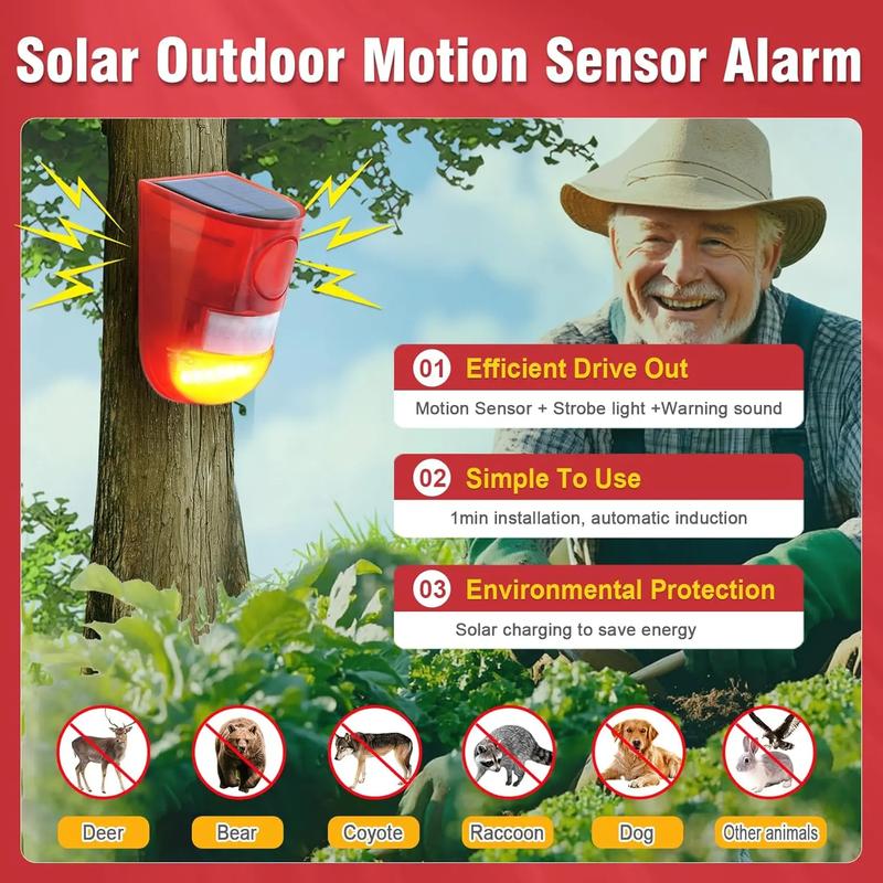 🌿 LIMITED-TIME 50% OFF! ✨ Outdoor Solar Animal Repeller – Solar Powered, Motion Activated, Weatherproof ⚡