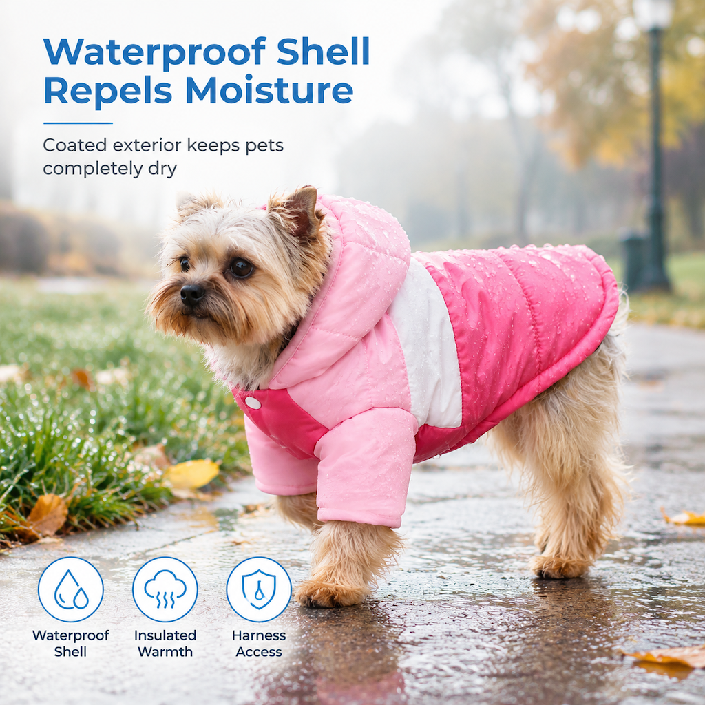 🐶 50% OFF! 🧥 Warm Waterproof Dog Coat – With hood & winter-ready warmth ✨