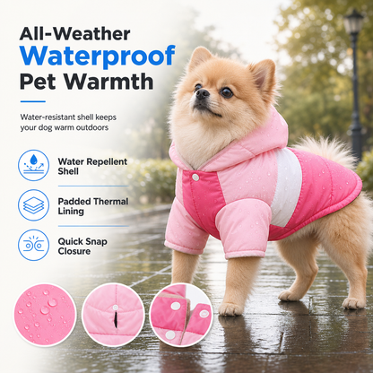 🐶 50% OFF! 🧥 Warm Waterproof Dog Coat – With hood & winter-ready warmth ✨