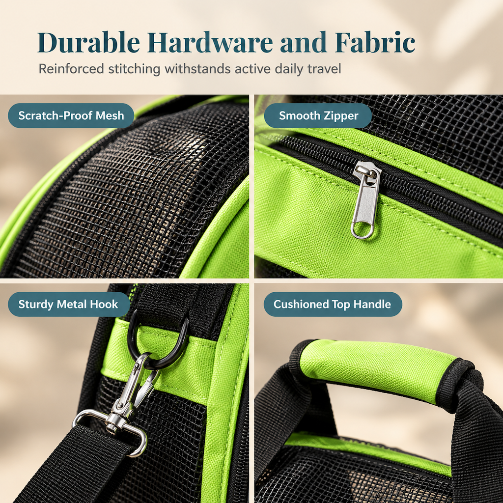 Breathable Pet Shoulder Bag Portable Outdoor Travel Carrier for Cats and Dogs