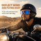 Retro Motorcycle Goggles Vintage Windproof Riding Glasses for Cruiser Helmet and Off-Road Dirt Bike