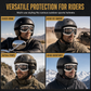 Retro Motorcycle Goggles Vintage Windproof Riding Glasses for Cruiser Helmet and Off-Road Dirt Bike