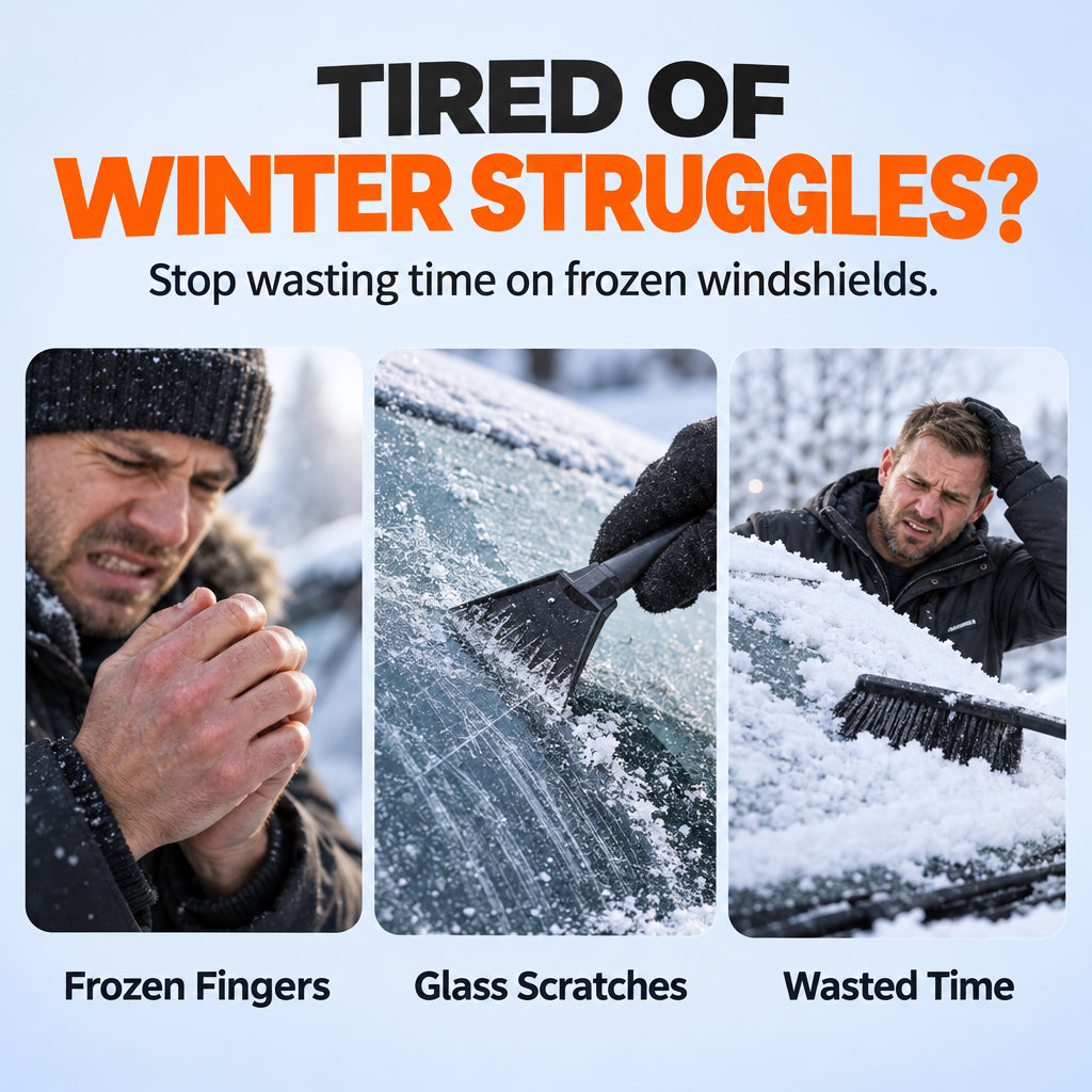 ❄️ LIMITED-TIME 50% OFF! ✨ Thickened Oxford Windshield Cover – Windproof, All-Season, Secure Fit ☀️